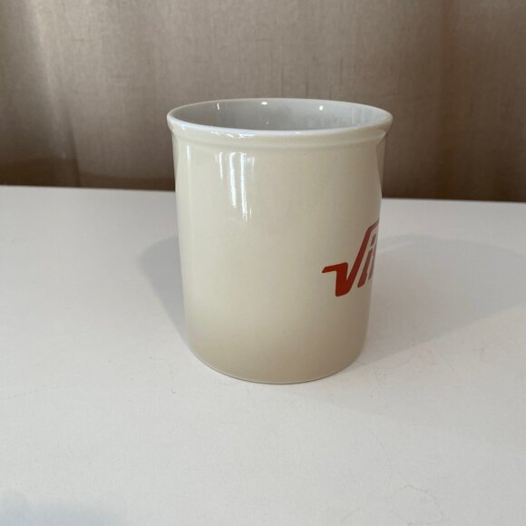 Vintage Vitro Beige Coffee Mug 3.5” Ceramic Retro Logo‎ Collectible - Picture 4 of 6